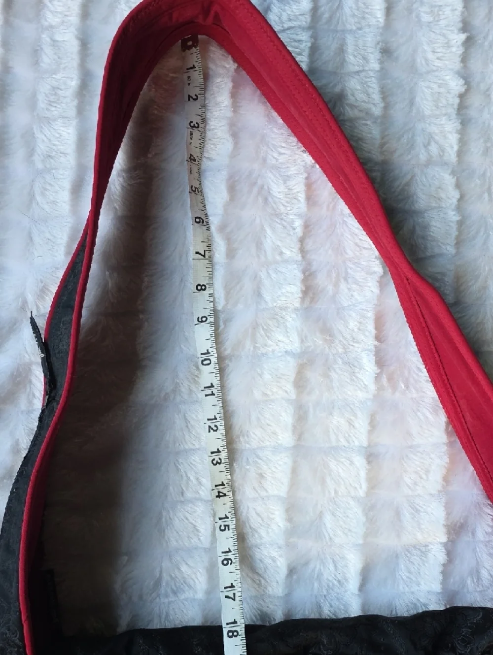 Petunia Pickle Bottom Black Shoulder Bag with Red Trim